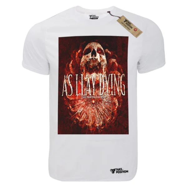 Φωτογραφία προϊόντος: TakePosition T-shirt unisex T-cool λευκό As I lay dying, the powerless rise, 900-7688