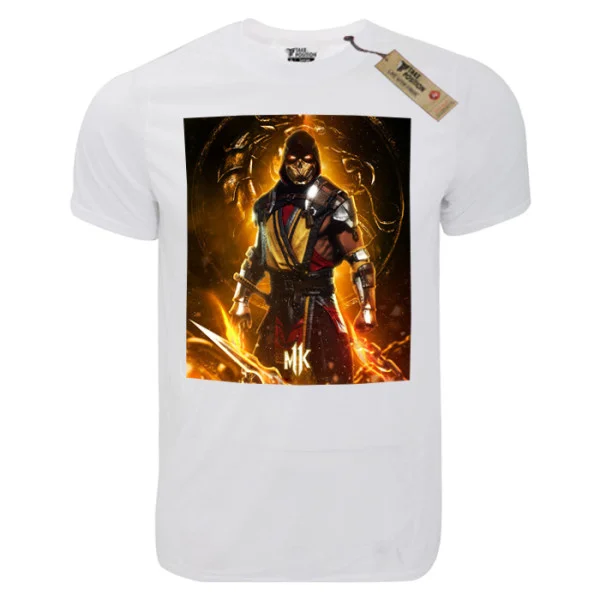 Φωτογραφία προϊόντος: TakePosition T-shirt unisex T-cool λευκό Mortal combat Scorpion Rage, 900-4509