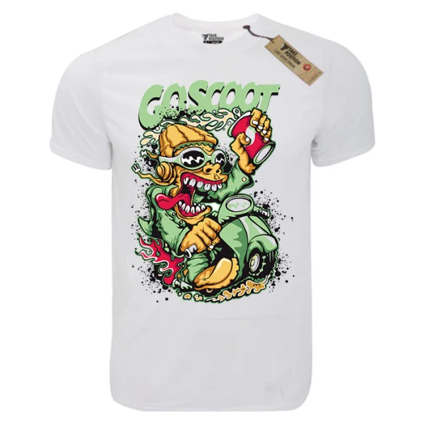 Φωτογραφία προϊόντος: T-shirt unisex Takeposition T-cool λευκό Go Scoot, 900-1506