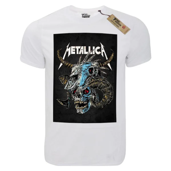 Φωτογραφία προϊόντος: T-shirt unisex Takeposition T-cool λευκό Metallica scull, 900-7531