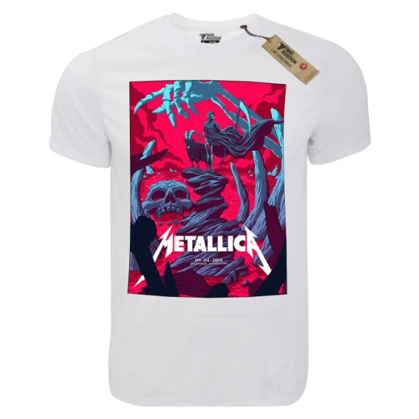Φωτογραφία προϊόντος: T-shirt unisex Takeposition T-cool λευκό Metallica Top center, 900-7544