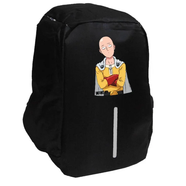 Φωτογραφία προϊόντος: Takeposition Anime One Punch Man Σχολική τσάντα Razor 1κεντρική θέση Rpet 600D 44Y x 34Μ x 10Π, Μαύρο, 973-1336-02