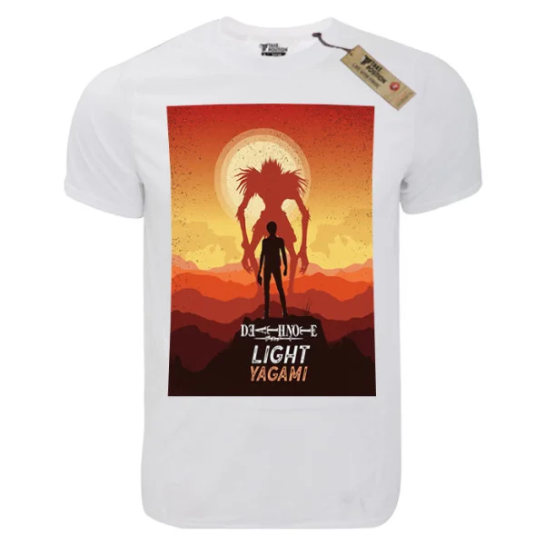 Φωτογραφία προϊόντος: T-shirt unisex Takeposition T-cool λευκό Death Note Light Yagami, 900-1008