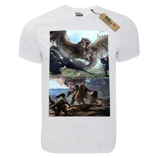 Φωτογραφία προϊόντος: T-shirt unisex Takeposition T-cool λευκό Monster Hunter World, 900-4581