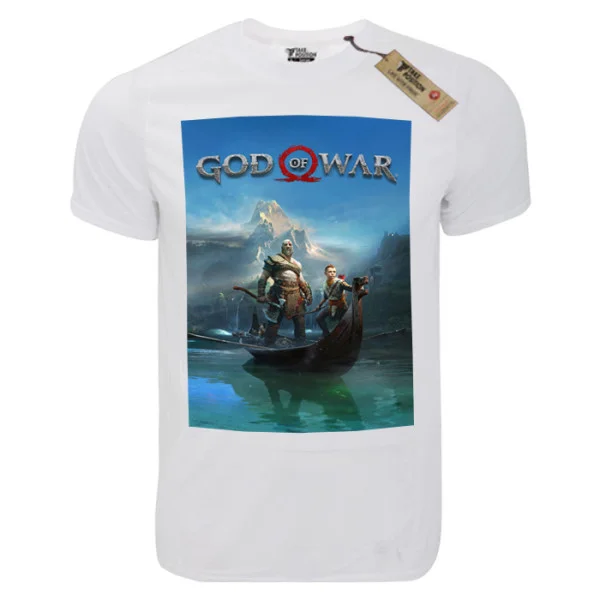 Φωτογραφία προϊόντος: T-shirt unisex Takeposition T-cool λευκό Kratos and sun 900-4524