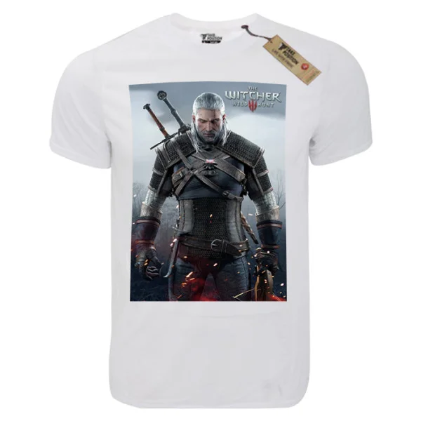 Φωτογραφία προϊόντος: T-shirt unisex Takeposition T-cool λευκό The Witcher poster, 900-4634