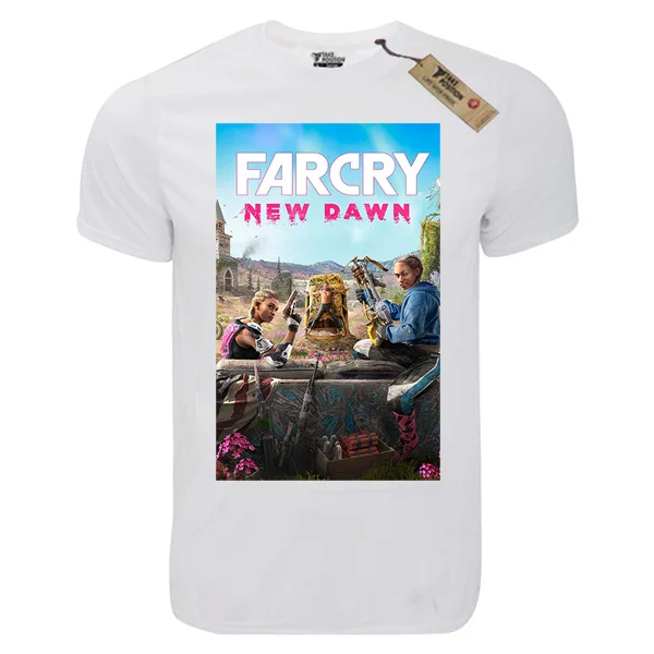 Φωτογραφία προϊόντος: T-shirt unisex Takeposition T-cool λευκό Farcry New dawn, 900-4561