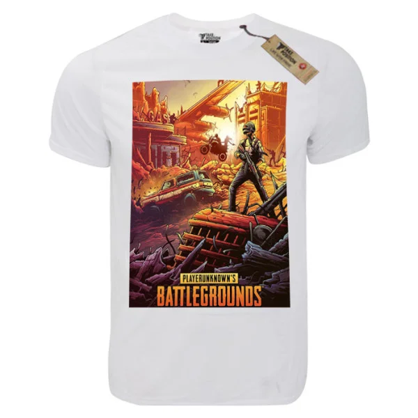 Φωτογραφία προϊόντος: T-shirt unisex Takeposition T-cool λευκό Battlegrounds poster, 900-4590