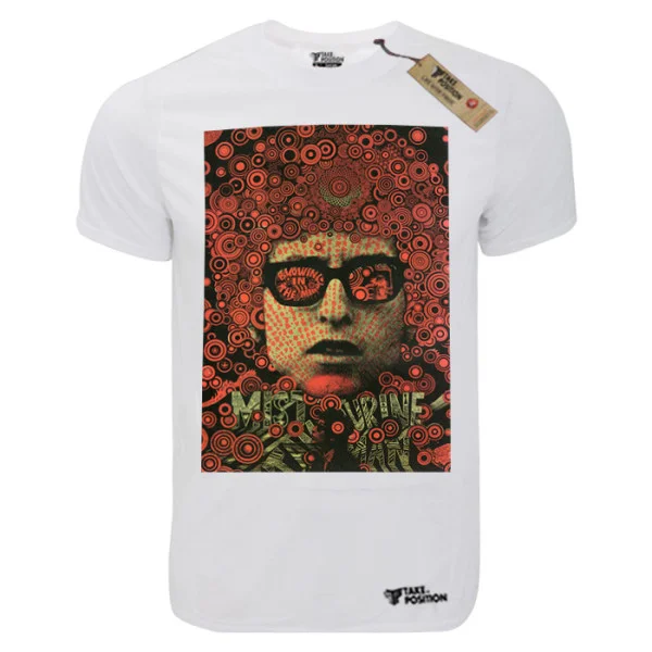 Φωτογραφία προϊόντος: TakePosition T-shirt unisex T-cool λευκό Bob Dylan, Blowing in the Mind, 900-7691