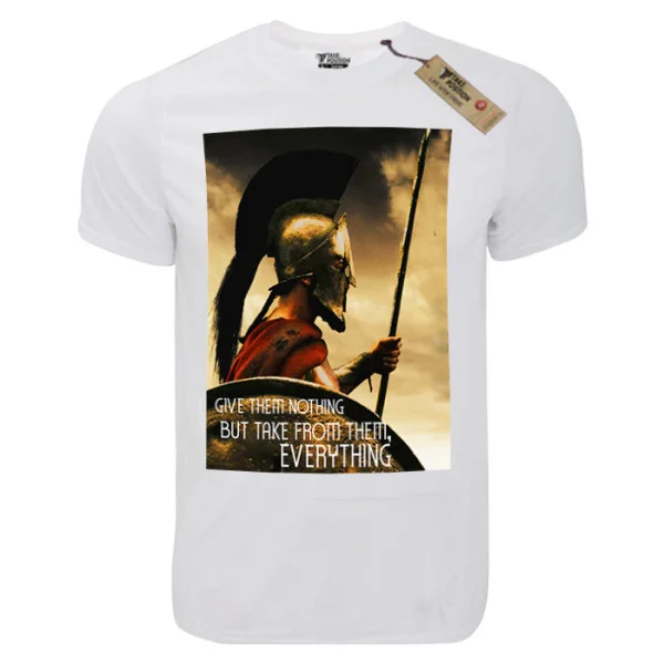 Φωτογραφία προϊόντος: T-shirt unisex Takeposition T-cool λευκό Give them Nothing, 900-5517S