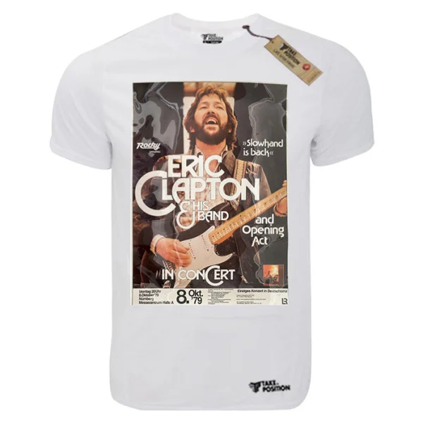 Φωτογραφία προϊόντος: TakePosition T-shirt unisex T-cool λευκό Eric Clapton and hiw band, 900-7712