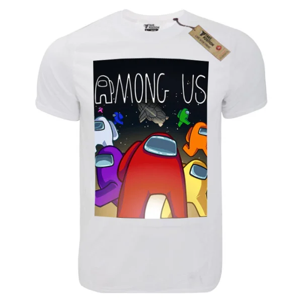 Φωτογραφία προϊόντος: T-shirt unisex Takeposition T-cool λευκό Among us space 900-4530