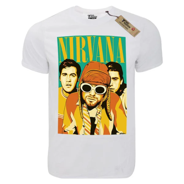 Φωτογραφία προϊόντος: T-shirt unisex Takeposition T-cool λευκό Nirvana Crazy Look, 900-7503
