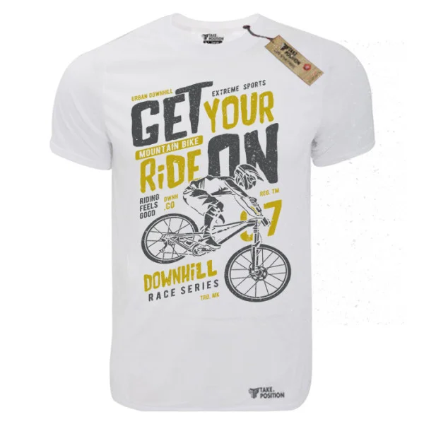 Φωτογραφία προϊόντος: T-shirt unisex Takeposition T-cool λευκό Get your Ride, 900-5555