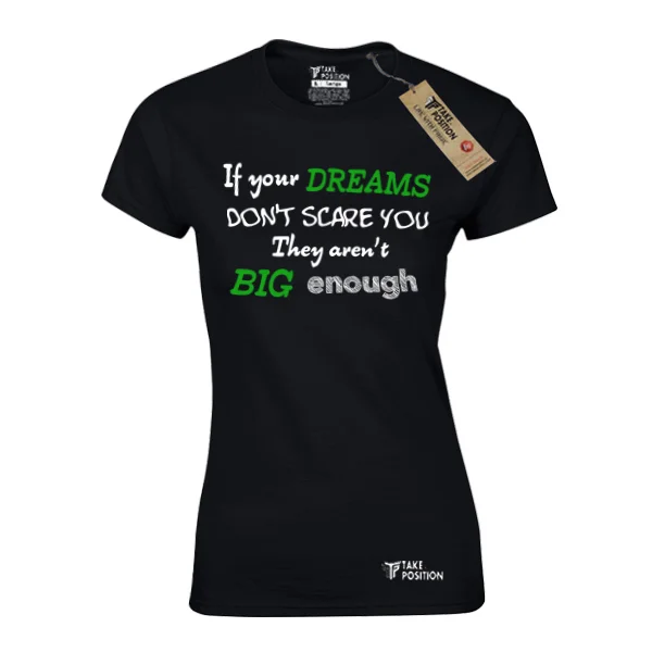 Φωτογραφία προϊόντος: T-SHIRT ΓΥΝΑΙΚΕΙΟ TAKEPOSITION, BIG DREAM, ΜΑΥΡΟ, 504-5015