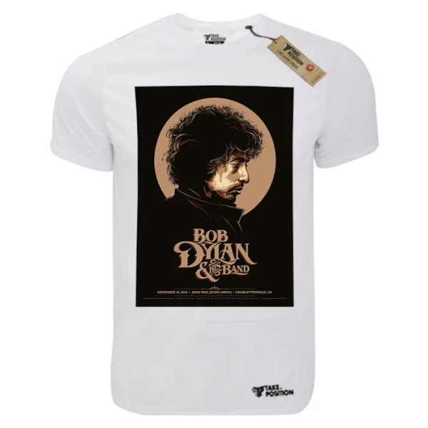 Φωτογραφία προϊόντος: TakePosition T-shirt unisex T-cool λευκό Bob Dylan, John Paul Jones Arena, 900-7697