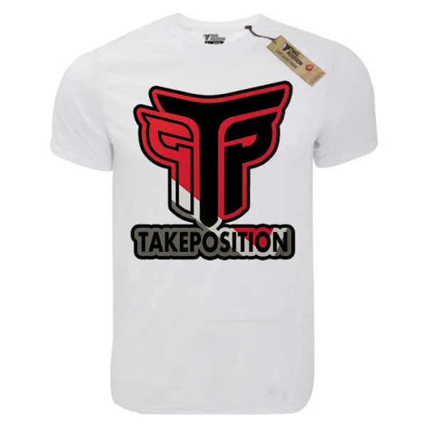 Φωτογραφία προϊόντος: TakePosition T-shirt unisex T-cool λευκό Logo, 900-0033-12