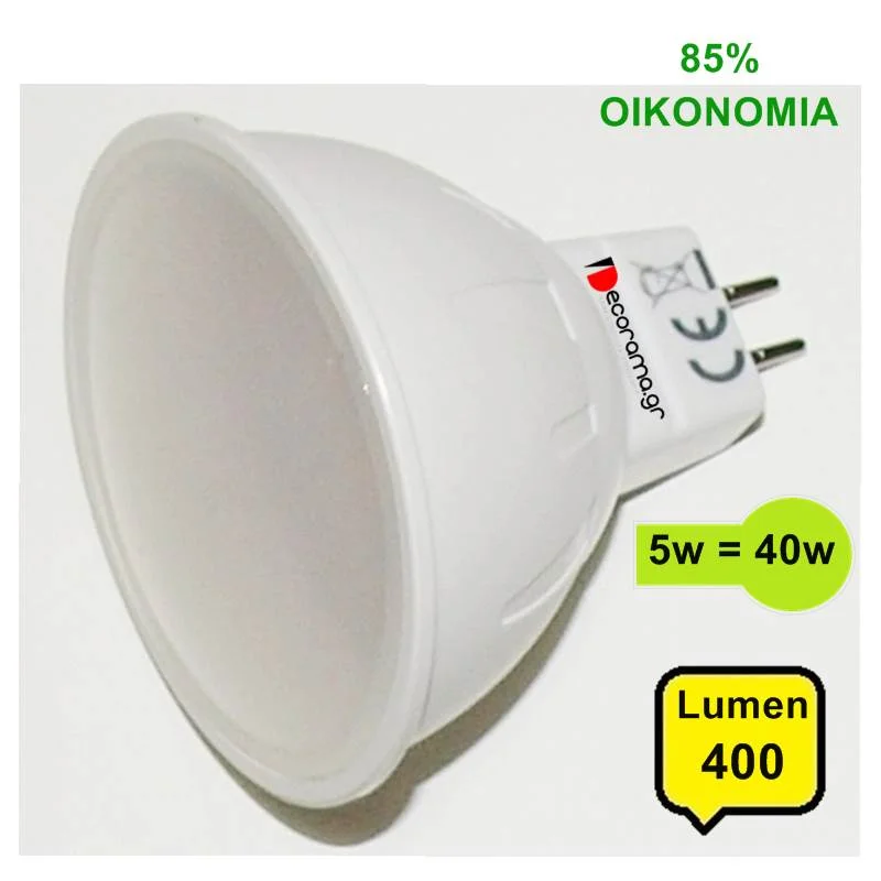 Φωτογραφία προϊόντος: RED POINT Spot LED MR16 5Watt 120° Ζεστό Λευκό 12Volt Κεραμικό