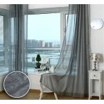 Φωτογραφία προϊόντος: Saray Home Κουρτίνα έτοιμη ραμμένη οργάντζα γκρι KE 312 280X300cm - με τρέσα