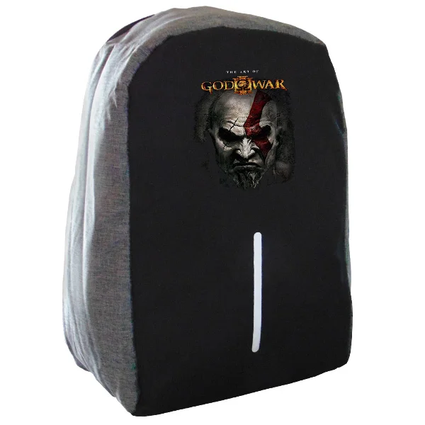 Φωτογραφία προϊόντος: Takeposition Kratos God of war Σακίδιο πλάτης Razor 1κεντρική θέση Rpet 600D 44Y x 34Μ x 10Π Μαύρο/γκρι 973-4513