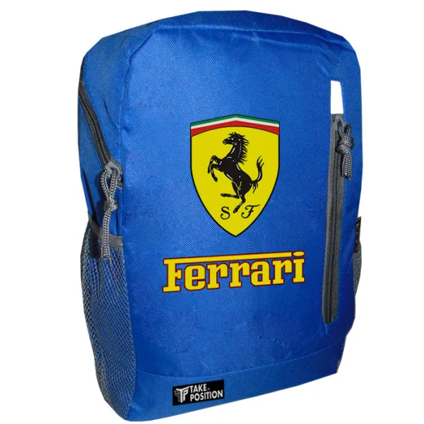 Φωτογραφία προϊόντος: Takeposition Kidy Σακίδιο νηπίων Ferrari, 1 κεντρική θέση ,Μπλε, 974-9062-10