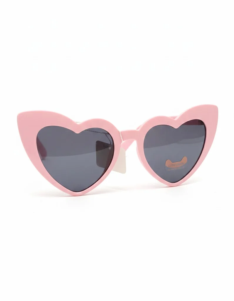 Φωτογραφία προϊόντος: Peach Jewelry PeachJewelry: Παιδικά Γυαλιά Ηλίου Ροζ Καρδιά Cat-Eye, Προστασία UV & ΔΩΡΟ Θήκη
