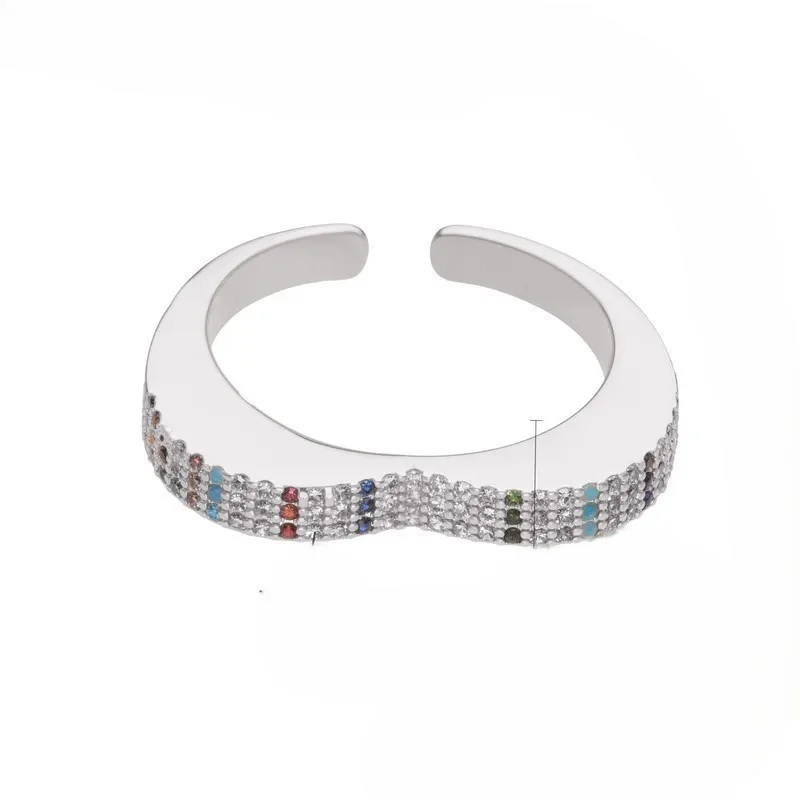 Φωτογραφία προϊόντος: Peach Jewelry Δαχτυλίδι Ατσάλι Ασημένιο Μουλτι Ζιρκόνια