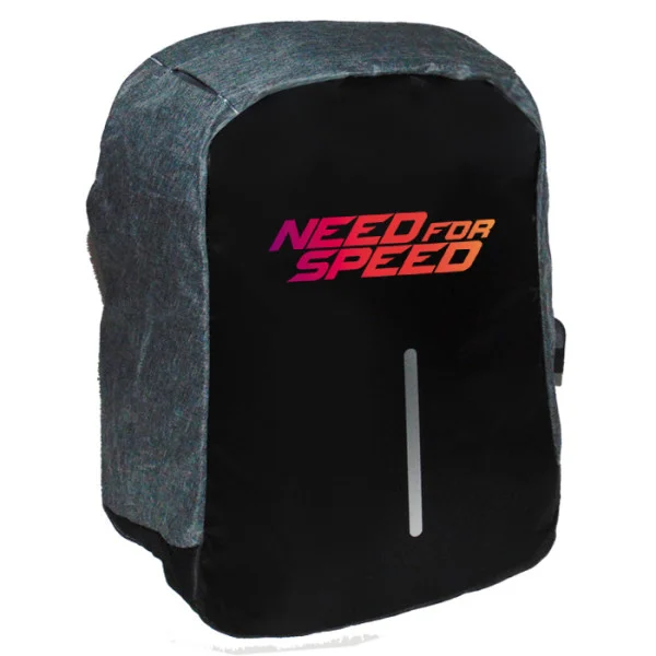 Φωτογραφία προϊόντος: Takeposition Need for Speed Σακίδιο πλάτης Razor 1κεντρική θέση Rpet 600D 44Y x 34Μ x 10Π Μαύρο/γκρι 973-9074-07