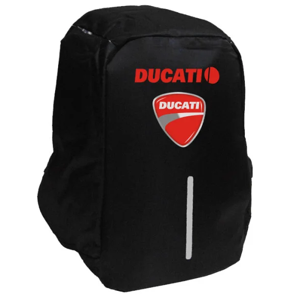 Φωτογραφία προϊόντος: Takeposition Ducati Logo Σακίδιο πλάτης Razor 1κεντρική θέση Rpet 600D 44Y x 34Μ x 10Π Μαύρο, 973-9056-02