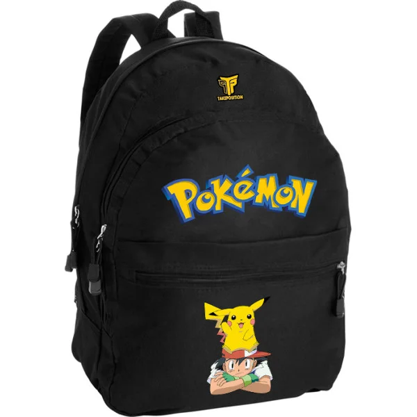 Φωτογραφία προϊόντος: Takeposition Pearl Σακίδιο πλάτης Anime Ash Ash and Pikachu, 1 Κεντρικές θέσεις, 40.5x31x15cm ,Μαύρο, 976-1093-02