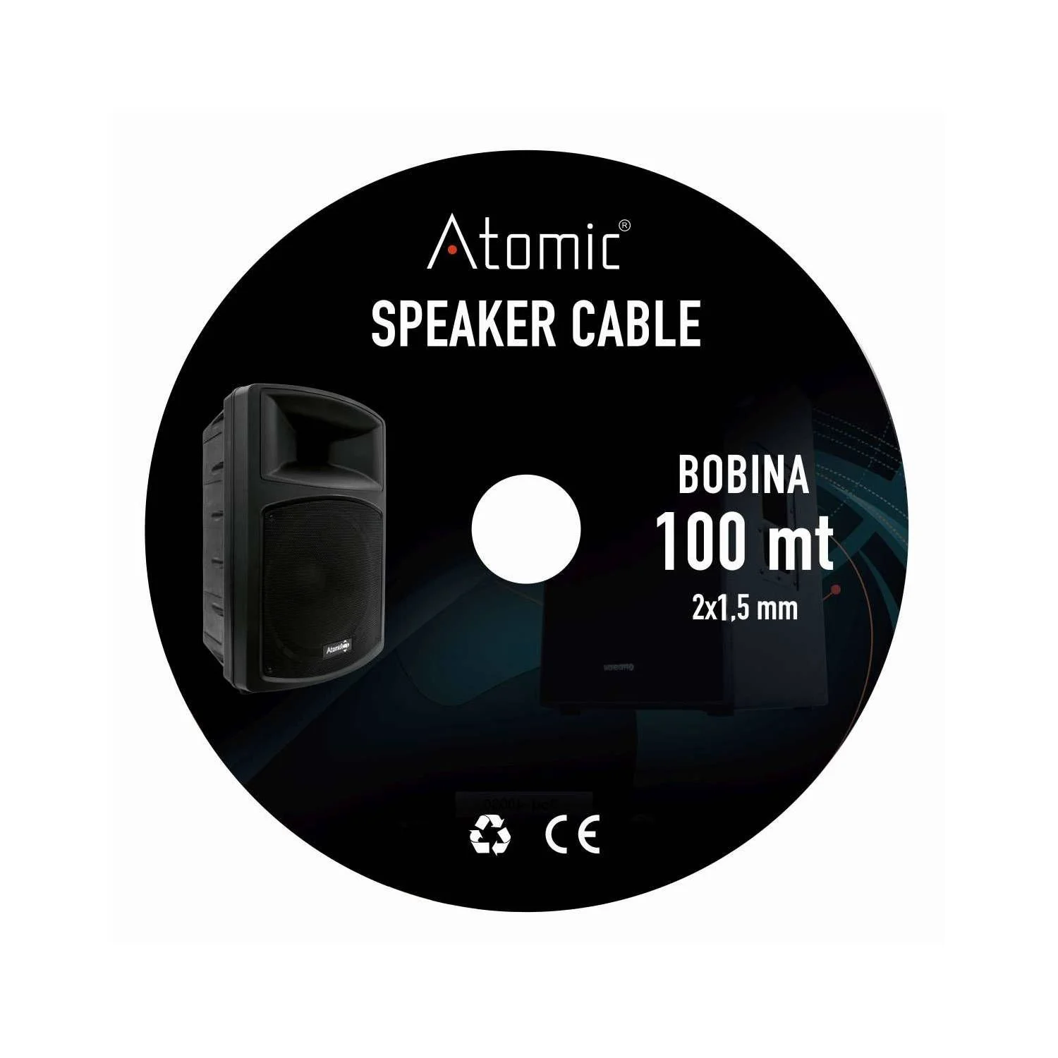 Φωτογραφία προϊόντος: Atomic Pro speaker cable 2X1.5 mm black | 100 m (40030)