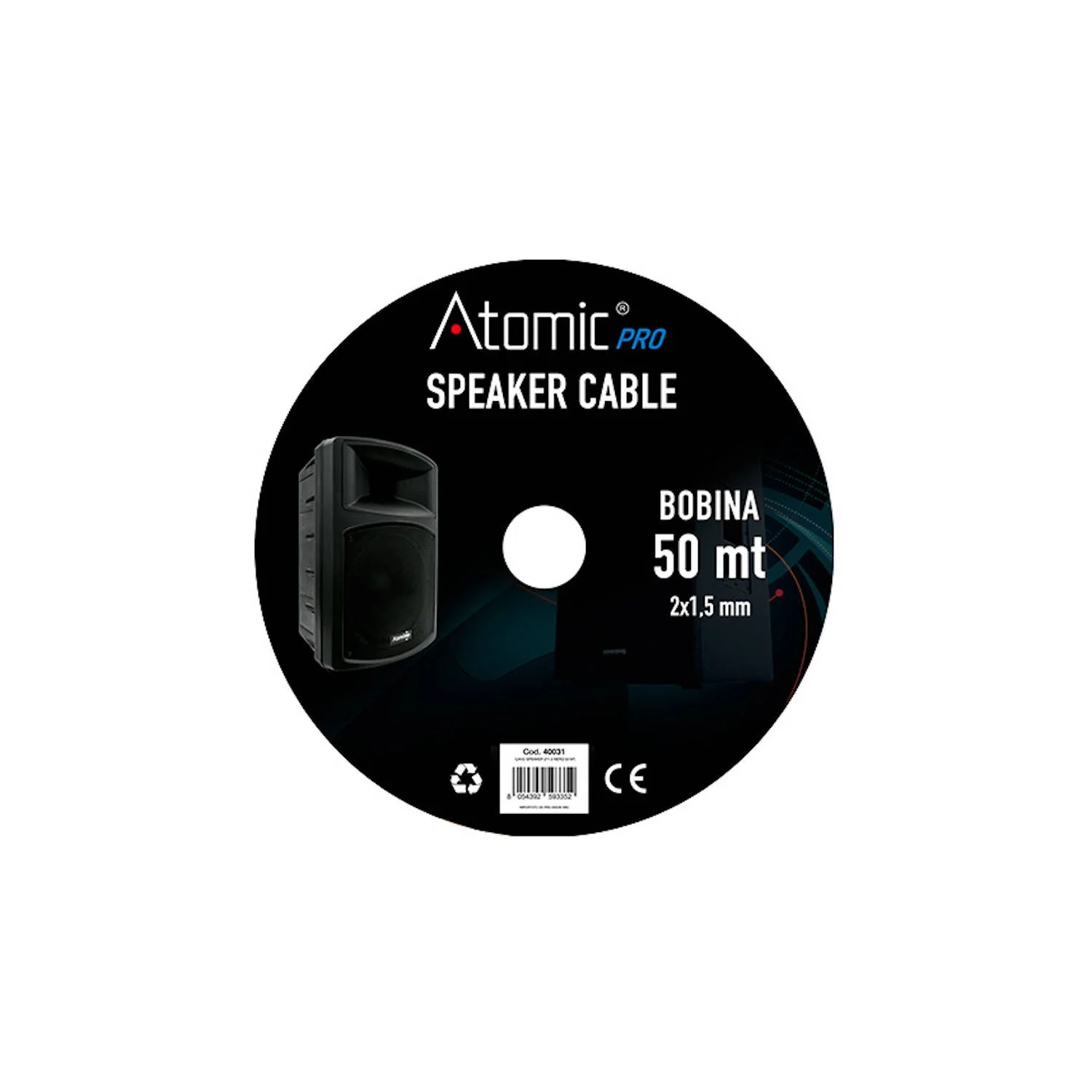 Φωτογραφία προϊόντος: Atomic Pro speaker cable 2X1.5 mm black | 50 m (40031)