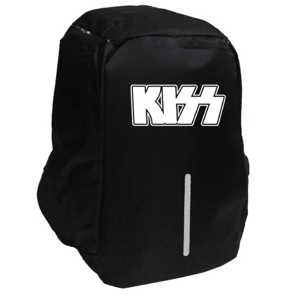 Φωτογραφία προϊόντος: Takeposition Kiss logo Σακίδιο πλάτης Razor 1κεντρική θέση Rpet 600D 44Y x 34Μ x 10Π Μαύρο, 973-7503-02