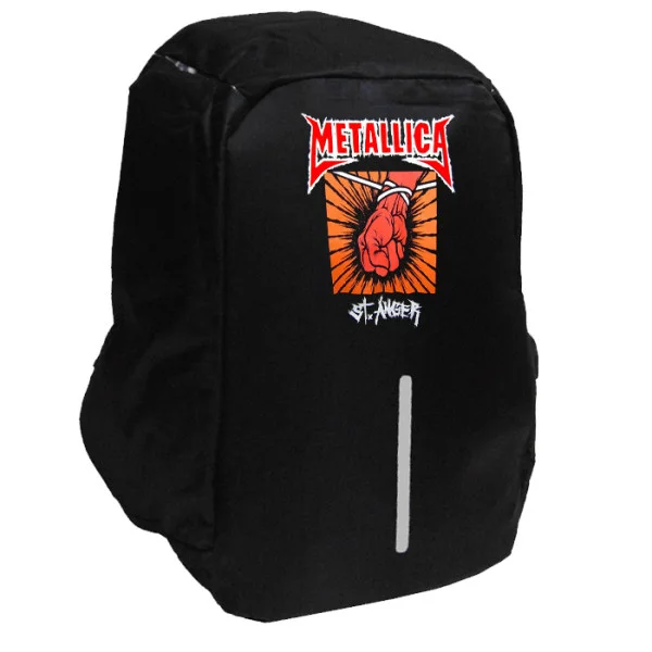 Φωτογραφία προϊόντος: Takeposition Metallica Angry Σακίδιο πλάτης Razor 1κεντρική θέση Rpet 600D 44Y x 34Μ x 10Π Μαύρο, 973-7529-02