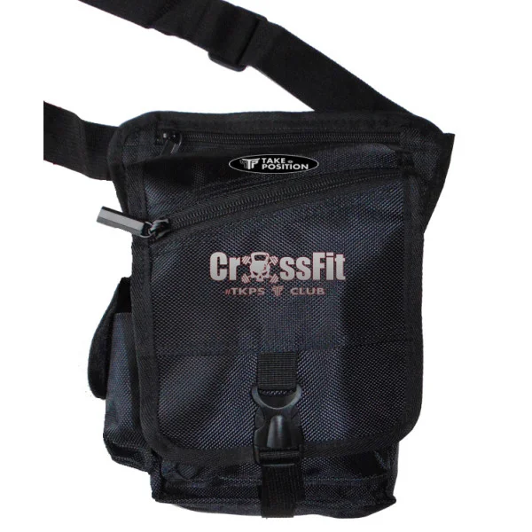Φωτογραφία προϊόντος: Takeposition Darko Crossfit Τσαντάκι μέσης μηρού με έχτρα πουγκί νερού, 27Y x 17Π x 7Β, Μαύρο, 962-5566