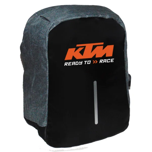 Φωτογραφία προϊόντος: Takeposition Ktm logo Σακίδιο πλάτης Razor 1κεντρική θέση Rpet 600D 44Y x 34Μ x 10Π Μαύρο/γκρι 973-9045-07