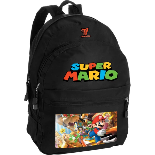 Φωτογραφία προϊόντος: Takeposition Pearl Σακίδιο πλάτης Anime Mario run to win, 1 Κεντρικές θέσεις, 40.5x31x15cm ,Μαύρο, 976-1034-02