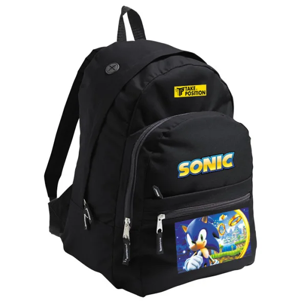 Φωτογραφία προϊόντος: Takeposition Pearl Σακίδιο πλάτης Anime Sonic speed, 1 Κεντρικές θέσεις, 40.5x31x15cm ,Μαύρο, 976-1032-02