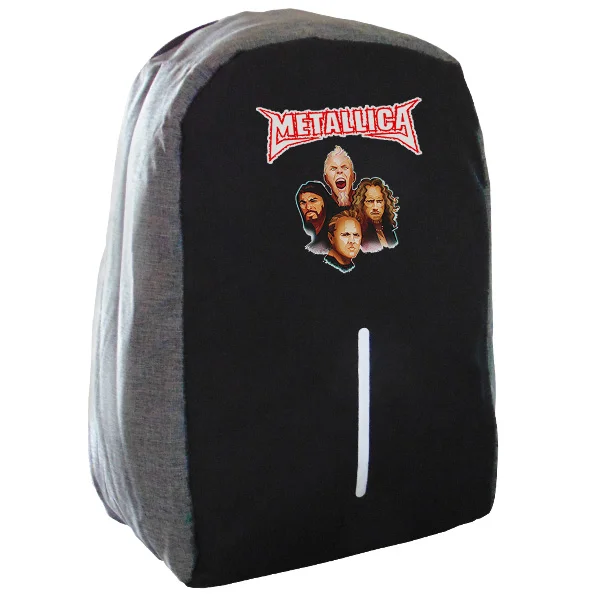 Φωτογραφία προϊόντος: Takeposition Metallica group Σακίδιο πλάτης Razor 1κεντρική θέση Rpet 600D 44Y x 34Μ x 10Π Μαύρο/γκρι 973-7523