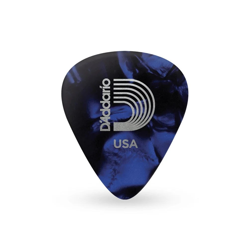 Φωτογραφία προϊόντος: Daddario D'Addario 1CBUP4 Blue Pearl Celluloid - Πένα Medium (.70mm)