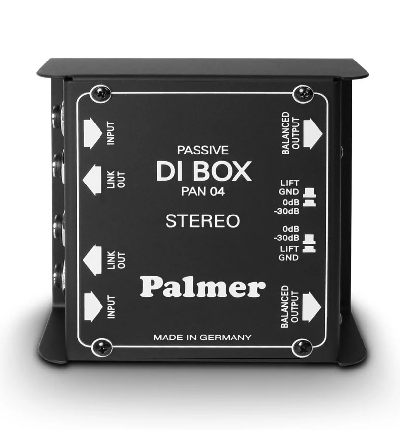 Φωτογραφία προϊόντος: Palmer PAN 04 - Παθητικό DI Box 2 καναλιών με είσοδο Jack και έξοδο Link Out σε jack