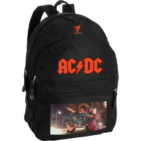 Φωτογραφία προϊόντος: Takeposition Pearl Σακίδιο πλάτης ACDC fire up, 1 Κεντρικές θέσεις, 40.5x31x15cm ,Μαύρο, 976-7537-02