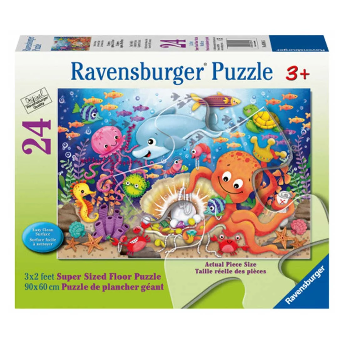 Φωτογραφία προϊόντος: Ravensburger Παιδικό Παζλ Δαπέδου 24 Κομμάτια - Ψαράκια 03041