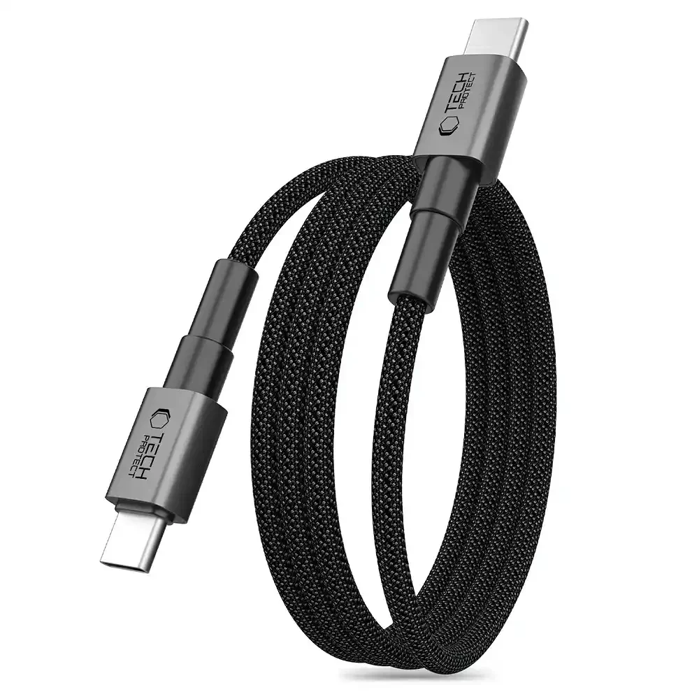 Φωτογραφία προϊόντος: Tech-Protect Καλώδιο Ultraboost DNA Magtwist Type-C σε Type-C PD 100W / 5A 200cm Iron Grey