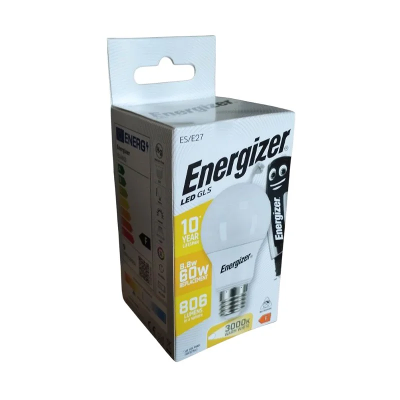 Φωτογραφία προϊόντος: Energizer BEC Κοινή Λάμπα LED 8.8W E27 806lm 3000K Θερμό Λευκό