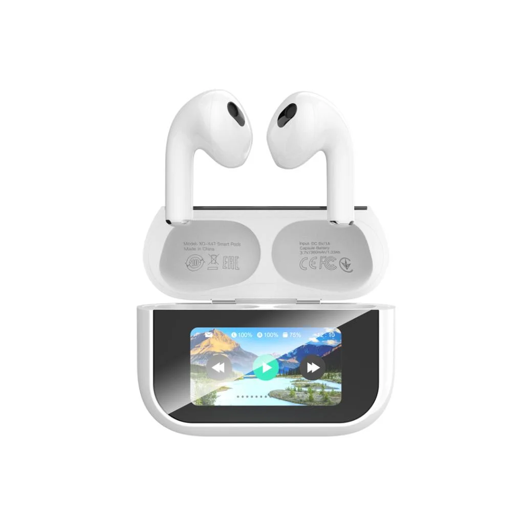 Φωτογραφία προϊόντος: XO X47 Smart TWS Ακουστικά 4ης Γενιάς με Οθόνη (Λευκά)