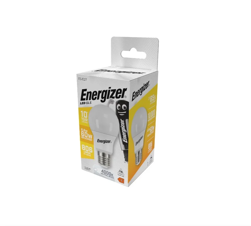 Φωτογραφία προϊόντος: Energizer BEC Κοινή Λάμπα LED 8.8W E27 806lm 4000k Φυσικό Λευκό