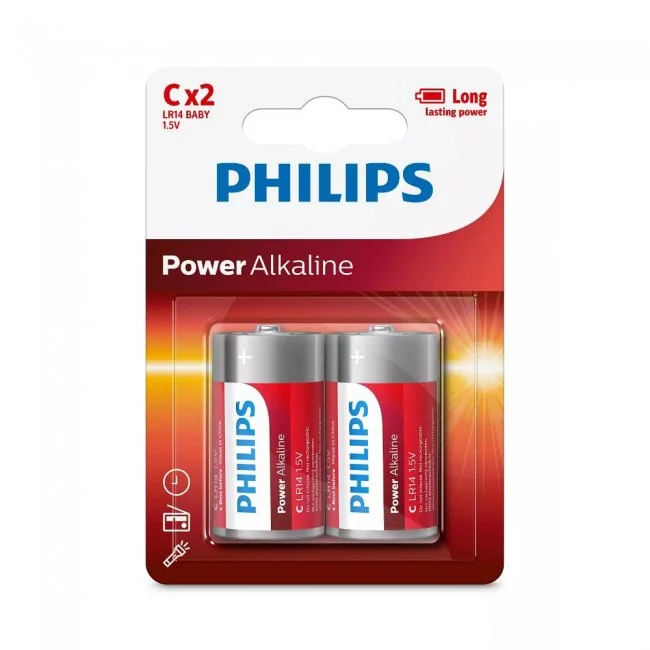 Φωτογραφία προϊόντος: Philips Power Alkaline Μπαταρία LR14P2B/10 C (2τμχ)
