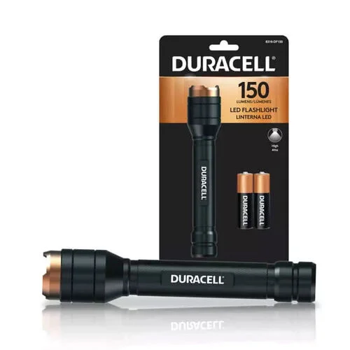 Φωτογραφία προϊόντος: Duracell Φακός Χειρός Αλουμινίου DF150SEAAA (+2AAA) IPX4 150lm B1