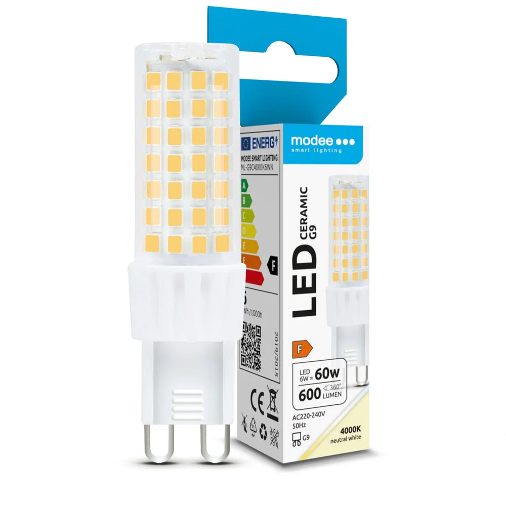Φωτογραφία προϊόντος: Modee Lighting Λάμπα LED Izzo G9 Κεραμική 6W 4000K 600lm ERP